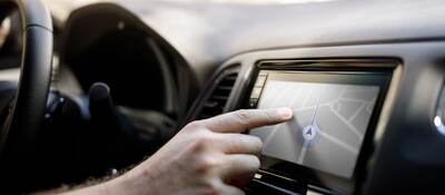 Touching GPS screen