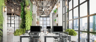 Sustainable Green Co-working Office Space