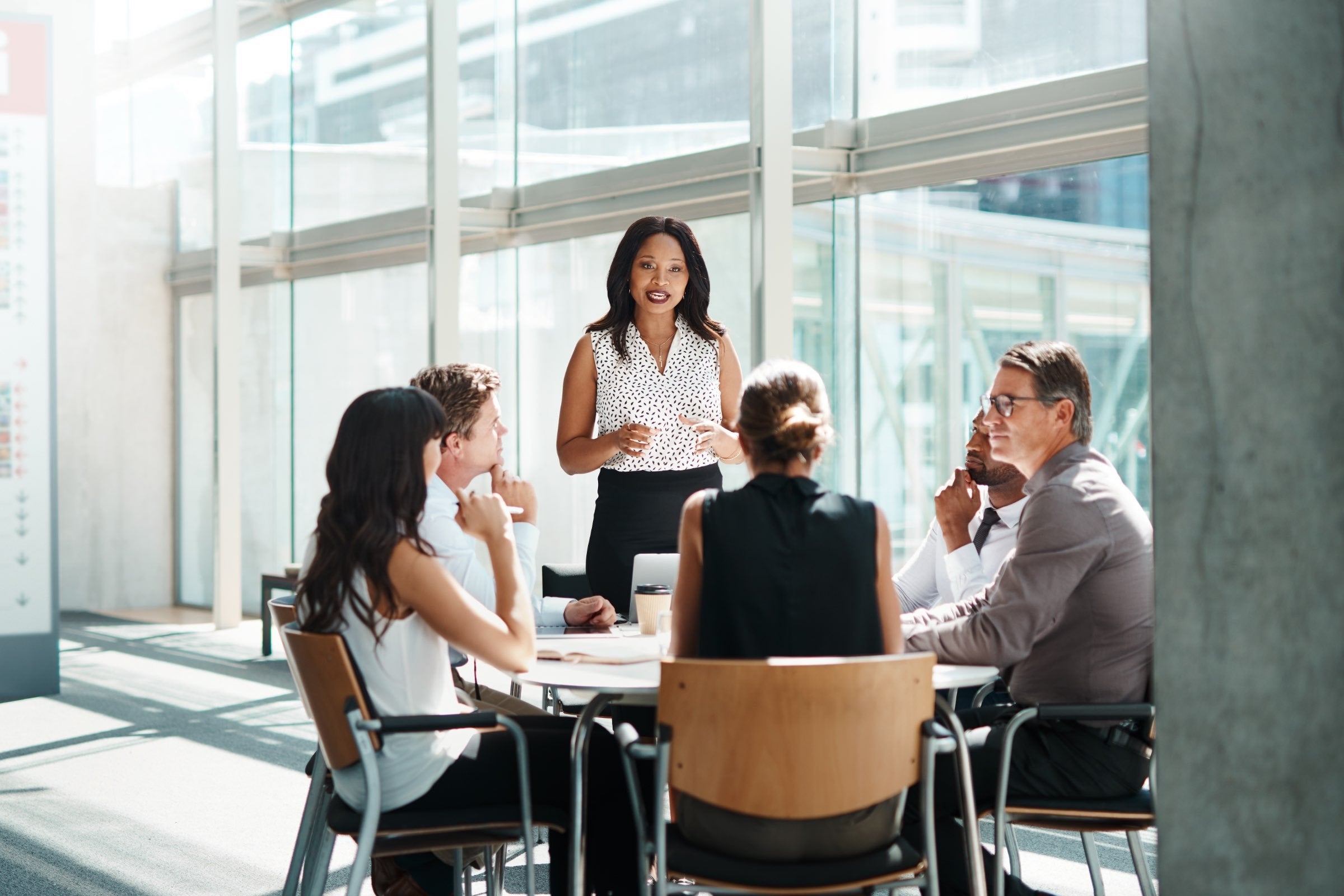 Photo of a business meeting