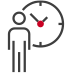 person with clock